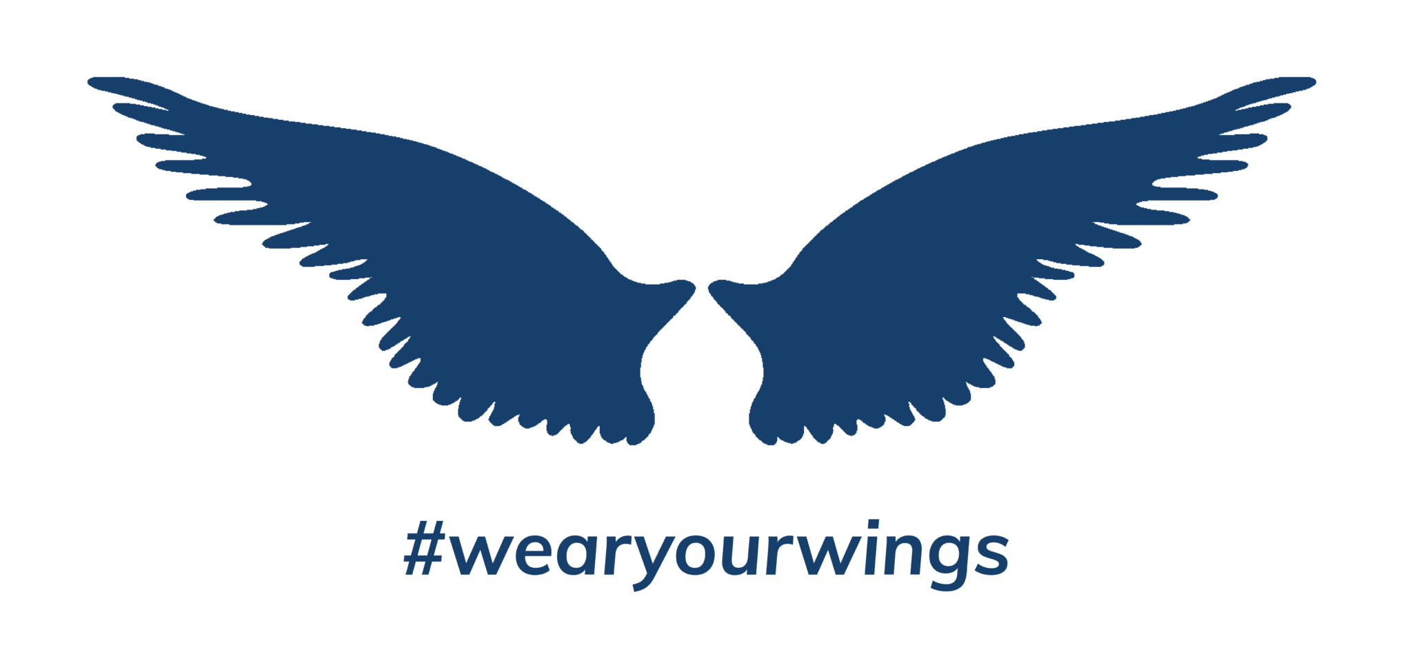 Wear Your Wings Logo Navy